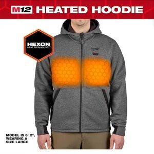 Milwaukee M12 Gray Heated Hoodie